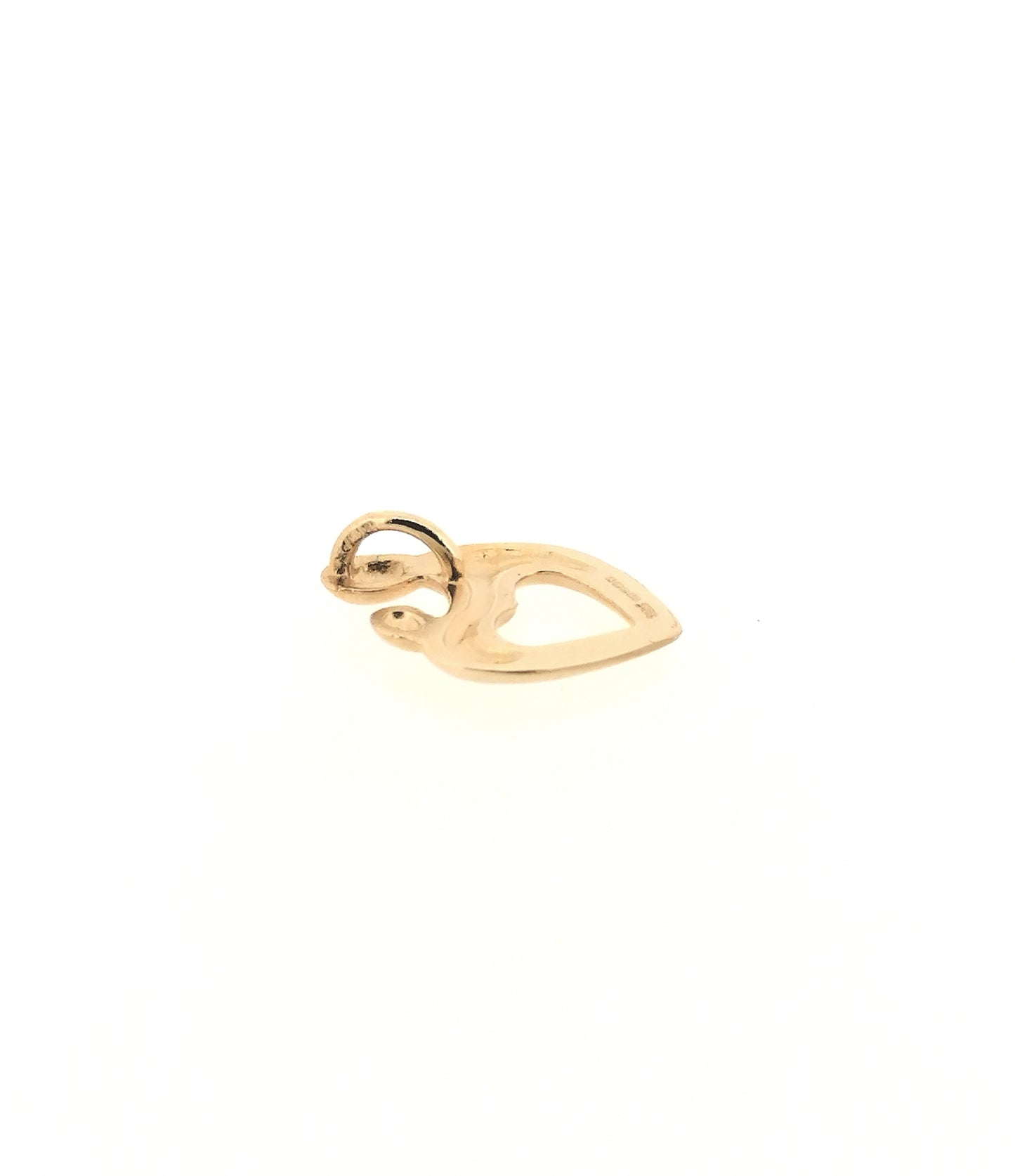 Mother and Child Heart Pendant 9ct Yellow Gold
