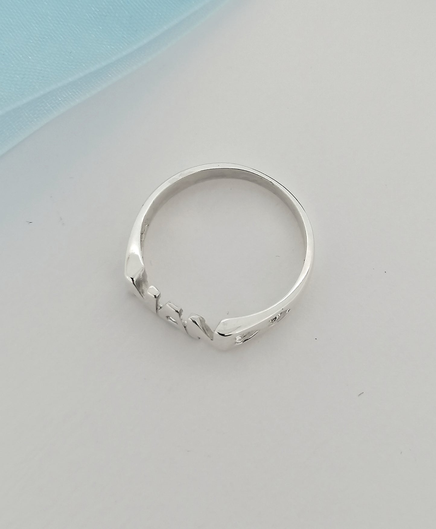 Nan Signet Ring with Love Hearts Sterling Silver