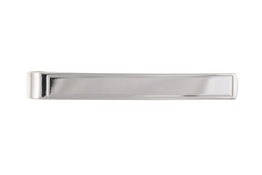 Men's Solid Sterling Silver Traditional Plain Tie Slide Gift For Him Tie Pin