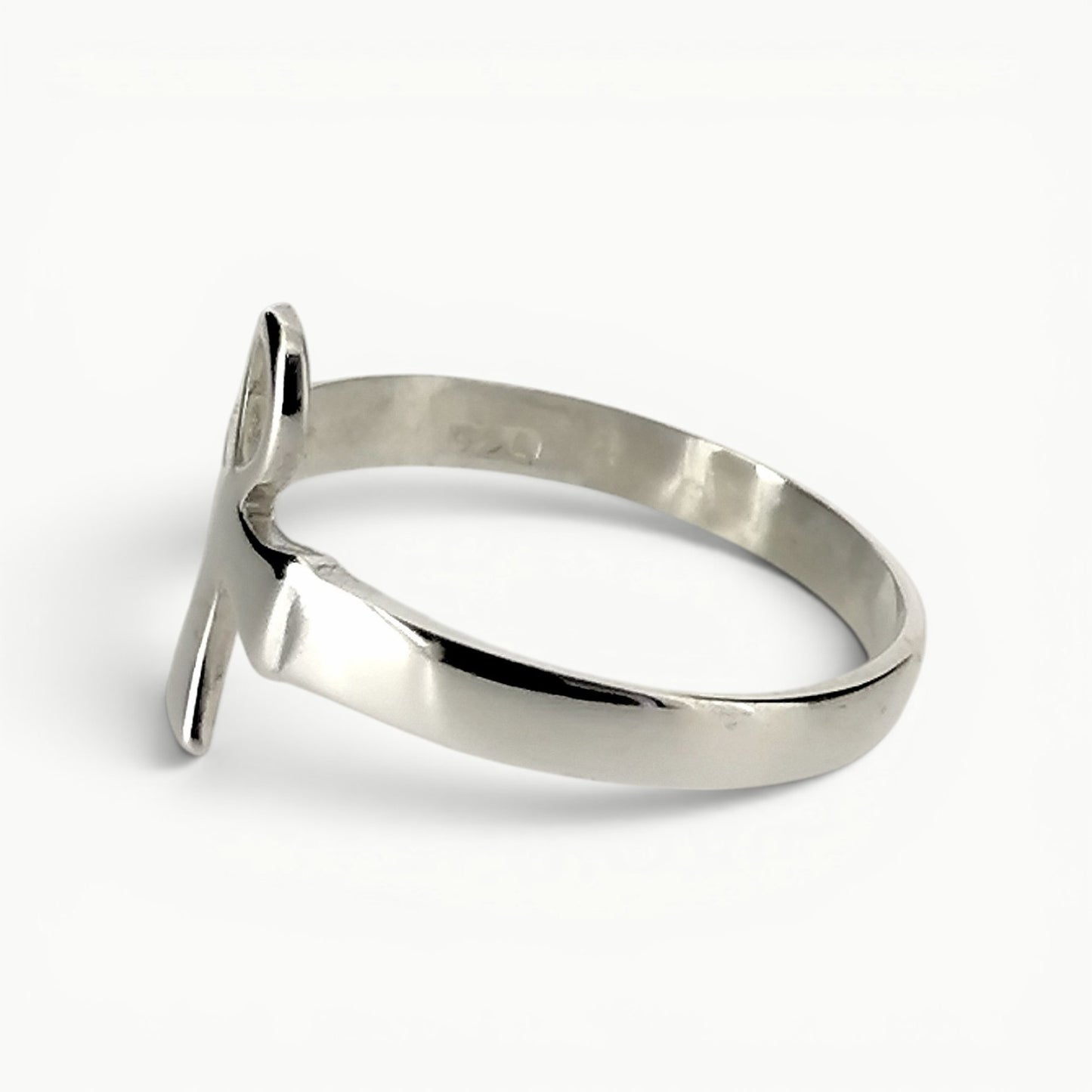 Sterling Silver Ankh Cross Ring