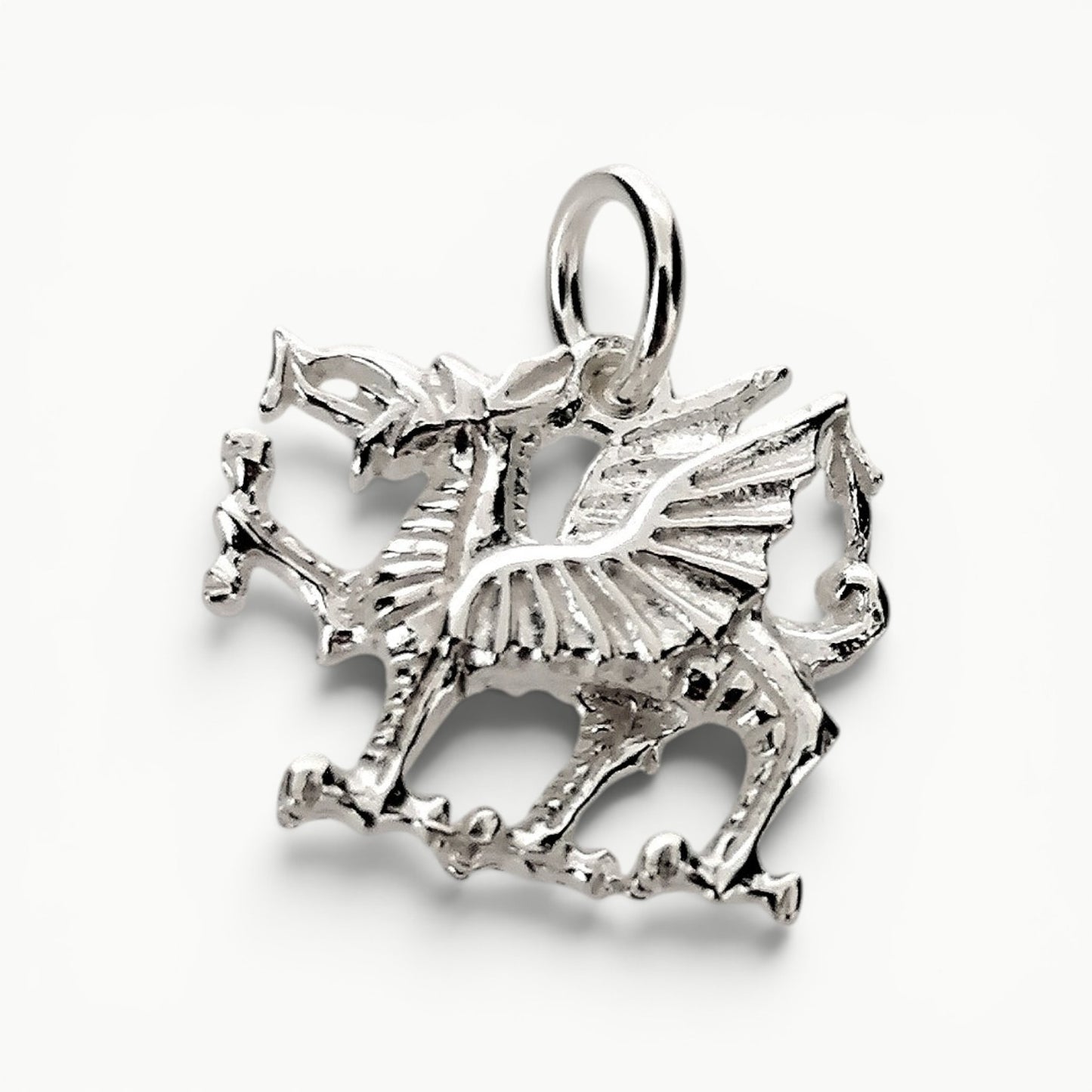 Welsh Dragon Pendant Sterling Silver