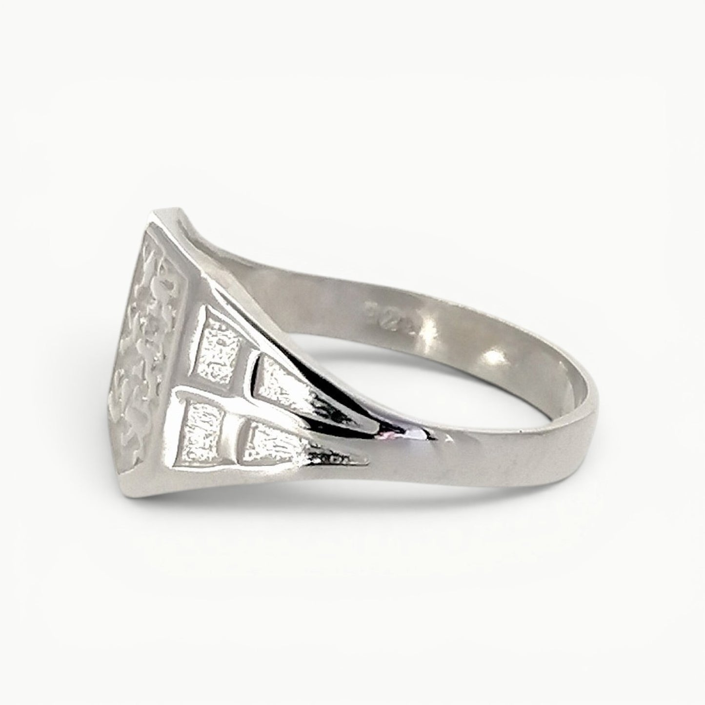 Three Lions England Ring Sterling Silver