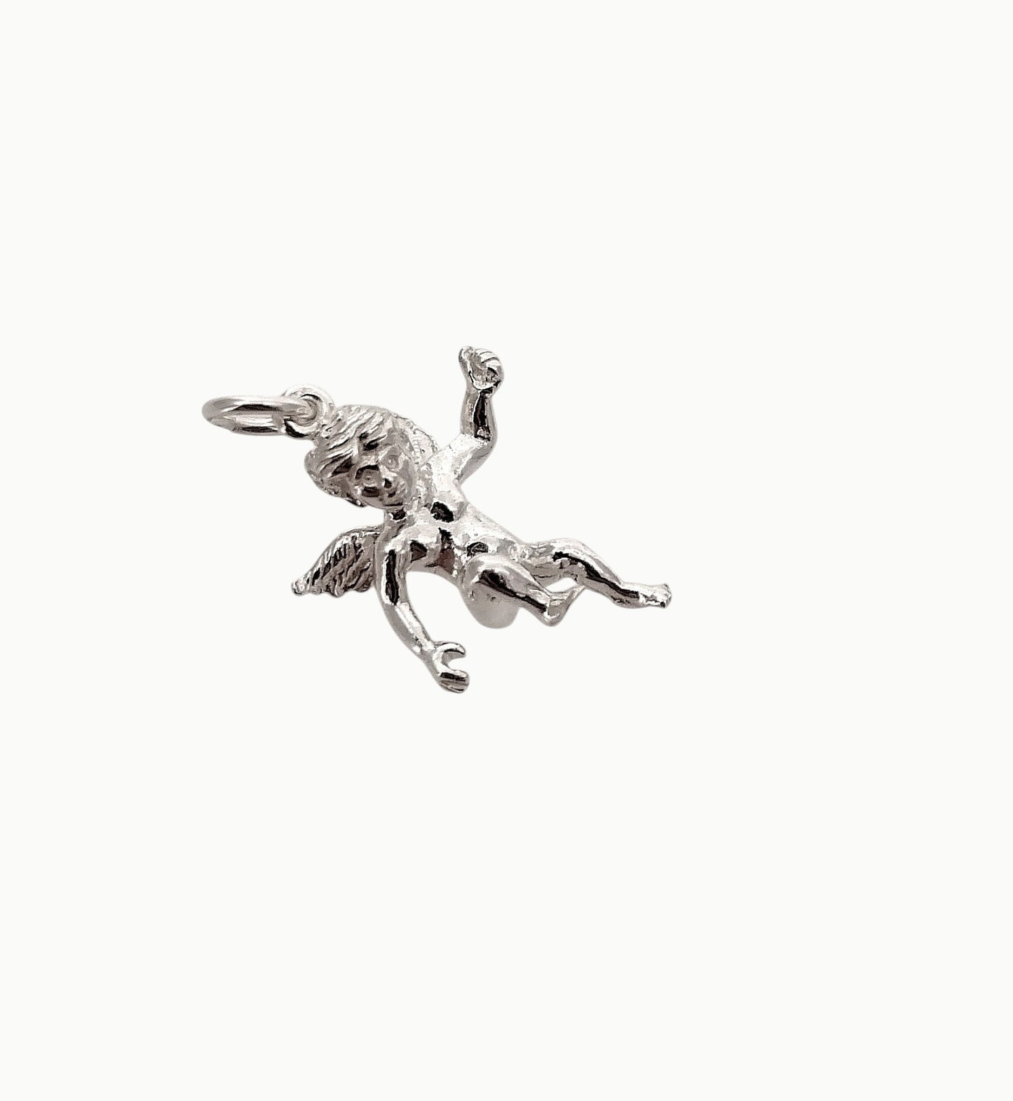 Sterling silver cherub charm