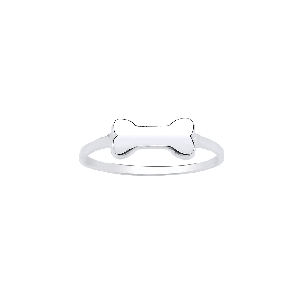 Dog Bone Ring Sterling Silver