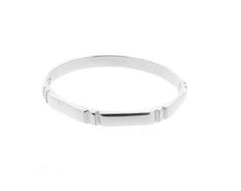 Sterling Silver Bamboo Design Stacking Ring