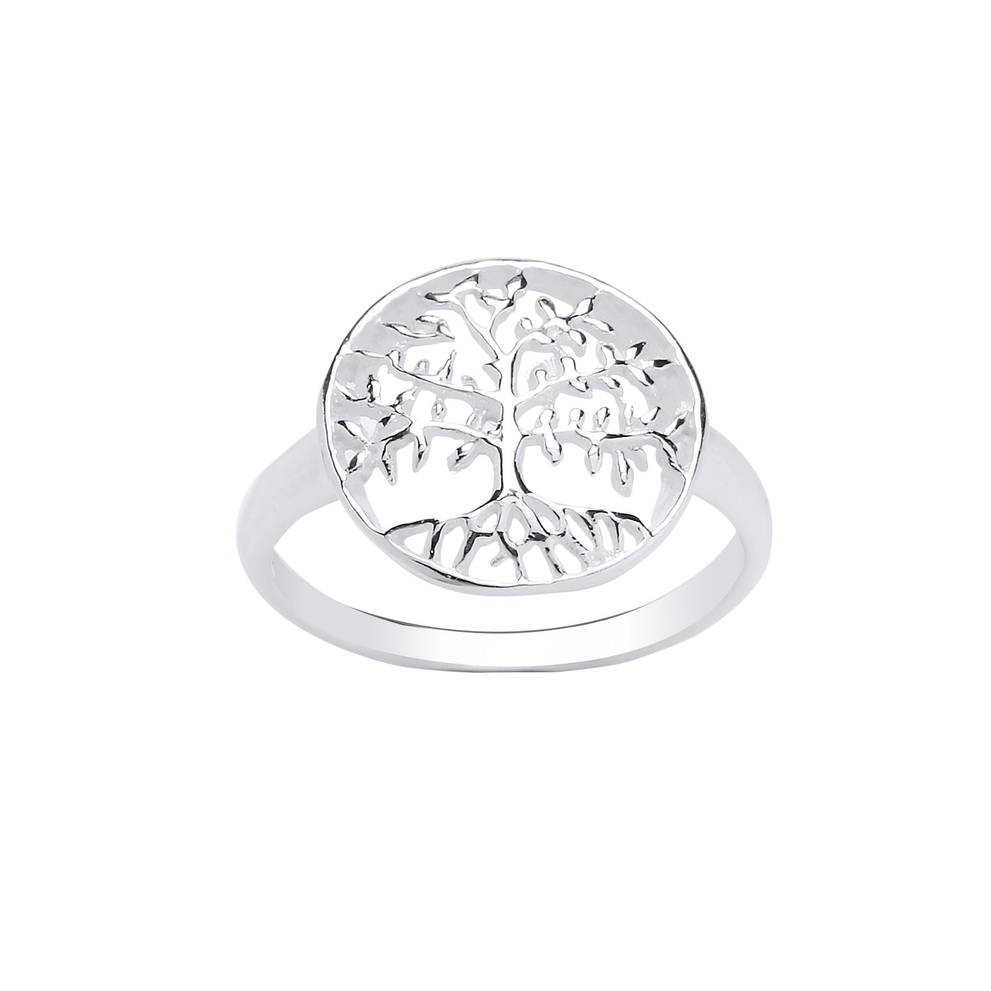 Tree of Life Ring Sterling Silver Ladies Tree of Knowledge Symbol