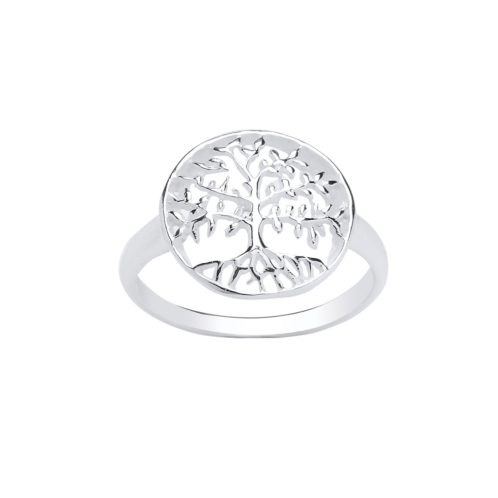 Tree of Life Ring Sterling Silver Ladies Tree of Knowledge Symbol