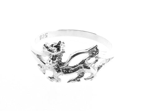 Sterling Silver Welsh Dragon Ring Part of our collection of Welsh Jewellery