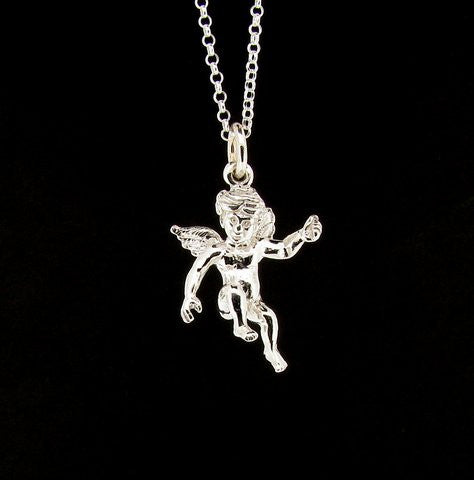 Cherub Pendant Sterling Silver