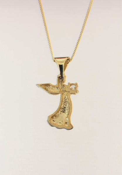 Angel Pendant 14ct Yellow Gold Plated