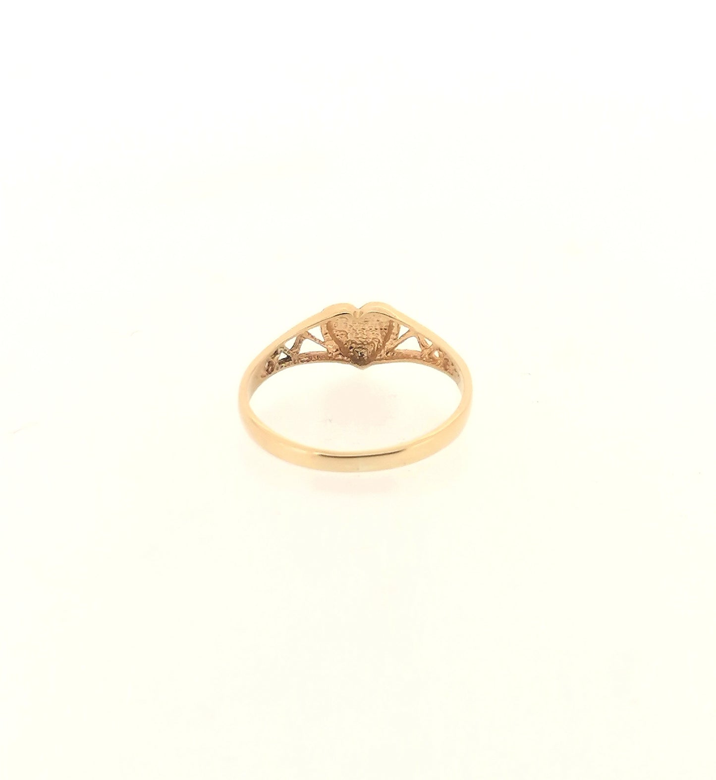 9ct Yellow Gold Heart Signet Ring