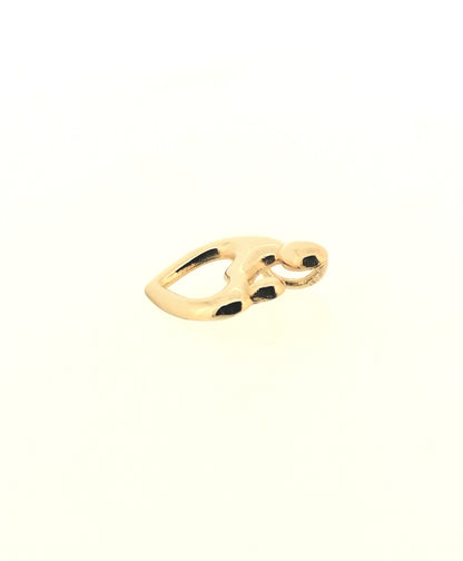 Mother and Child Heart Pendant 9ct Yellow Gold