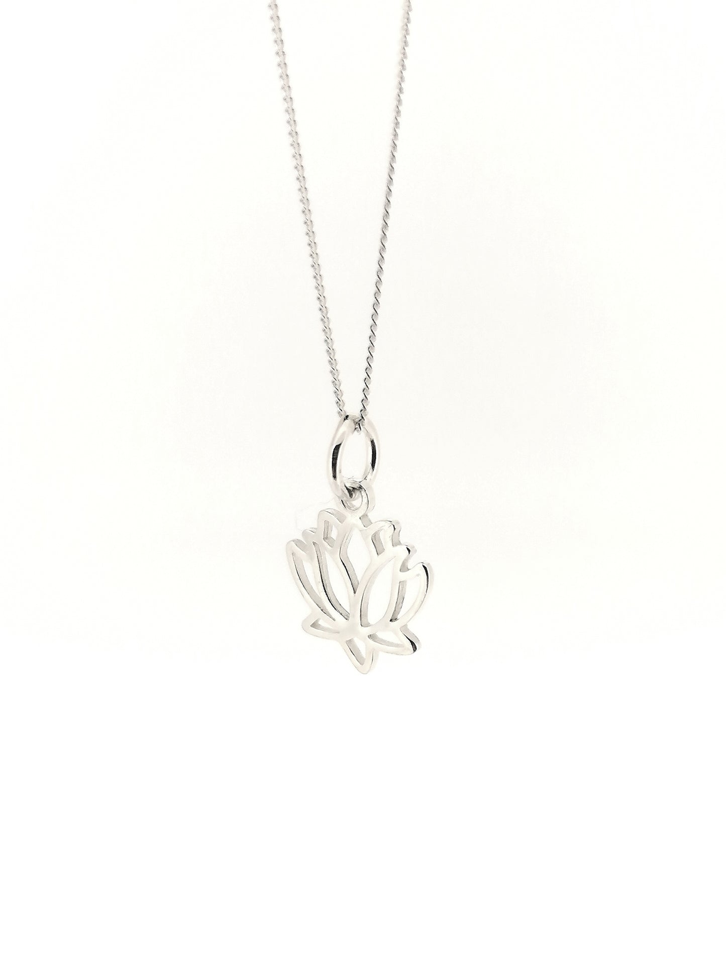 Sterling Silver Lotus Flower Pendant