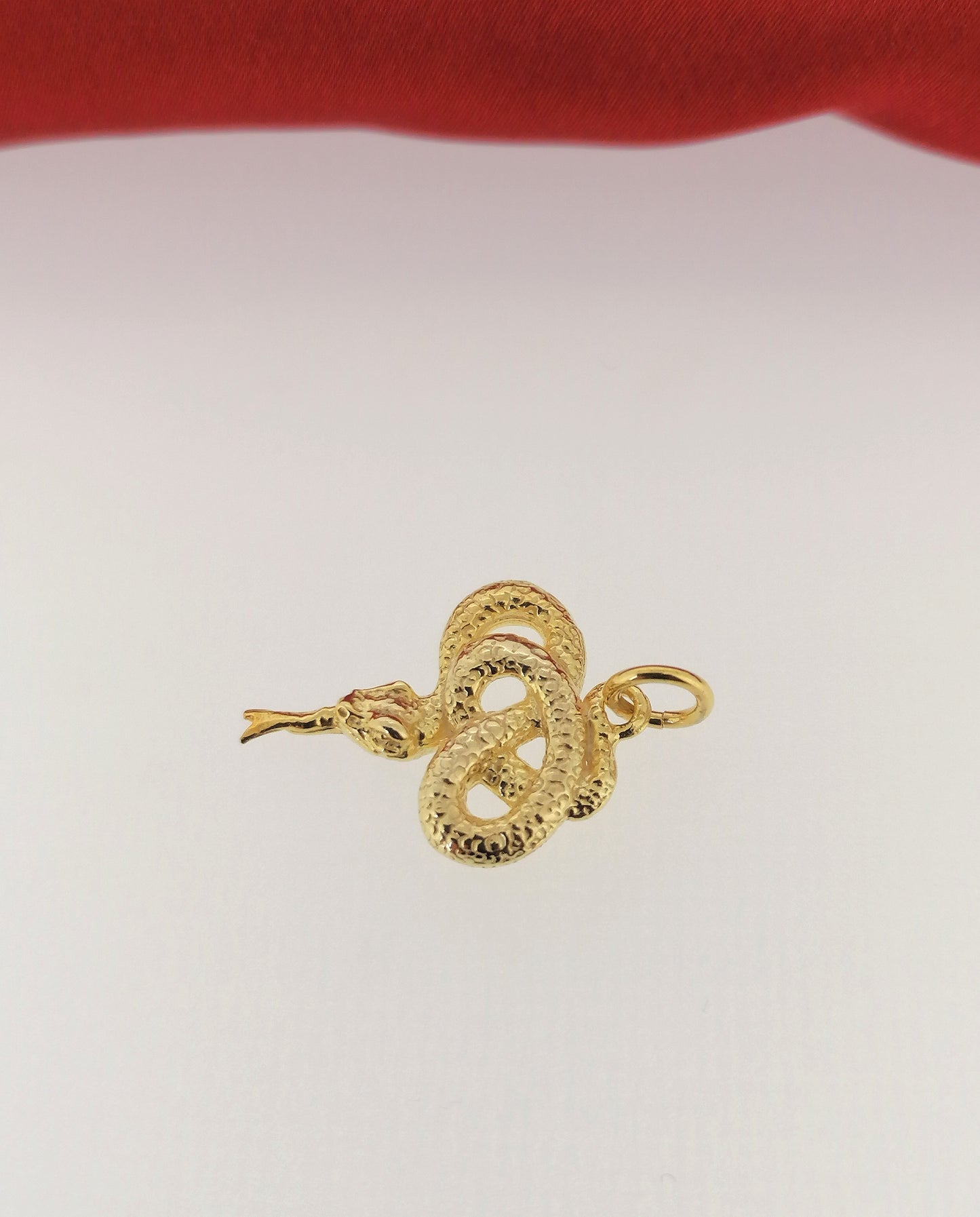 Coiled Snake Pendant 14ct Yellow Gold Plated