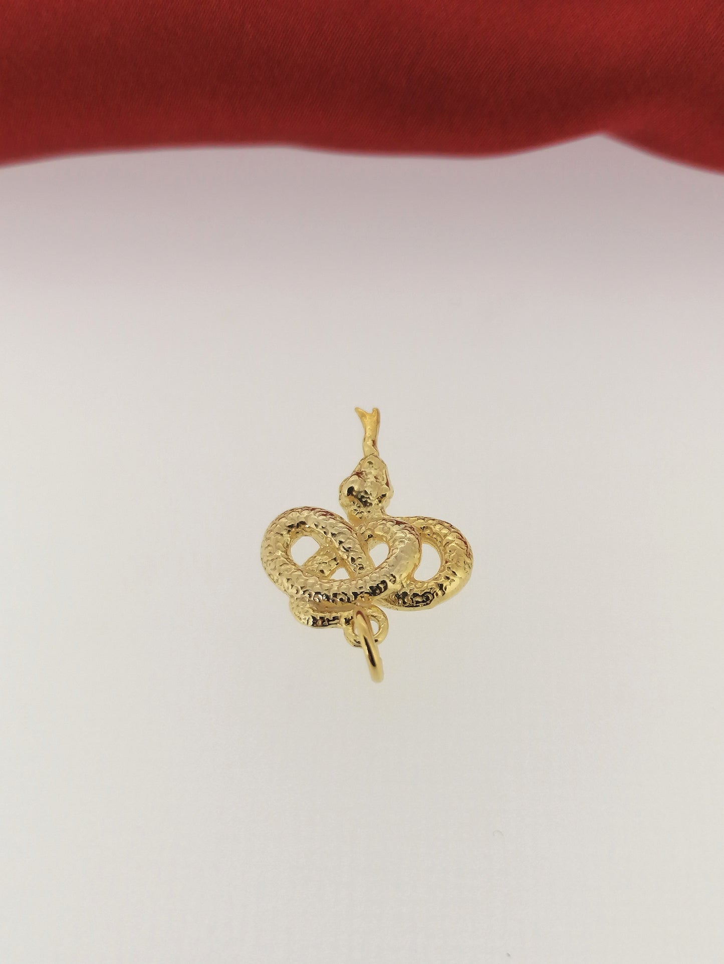 Coiled Snake Pendant 14ct Yellow Gold Plated