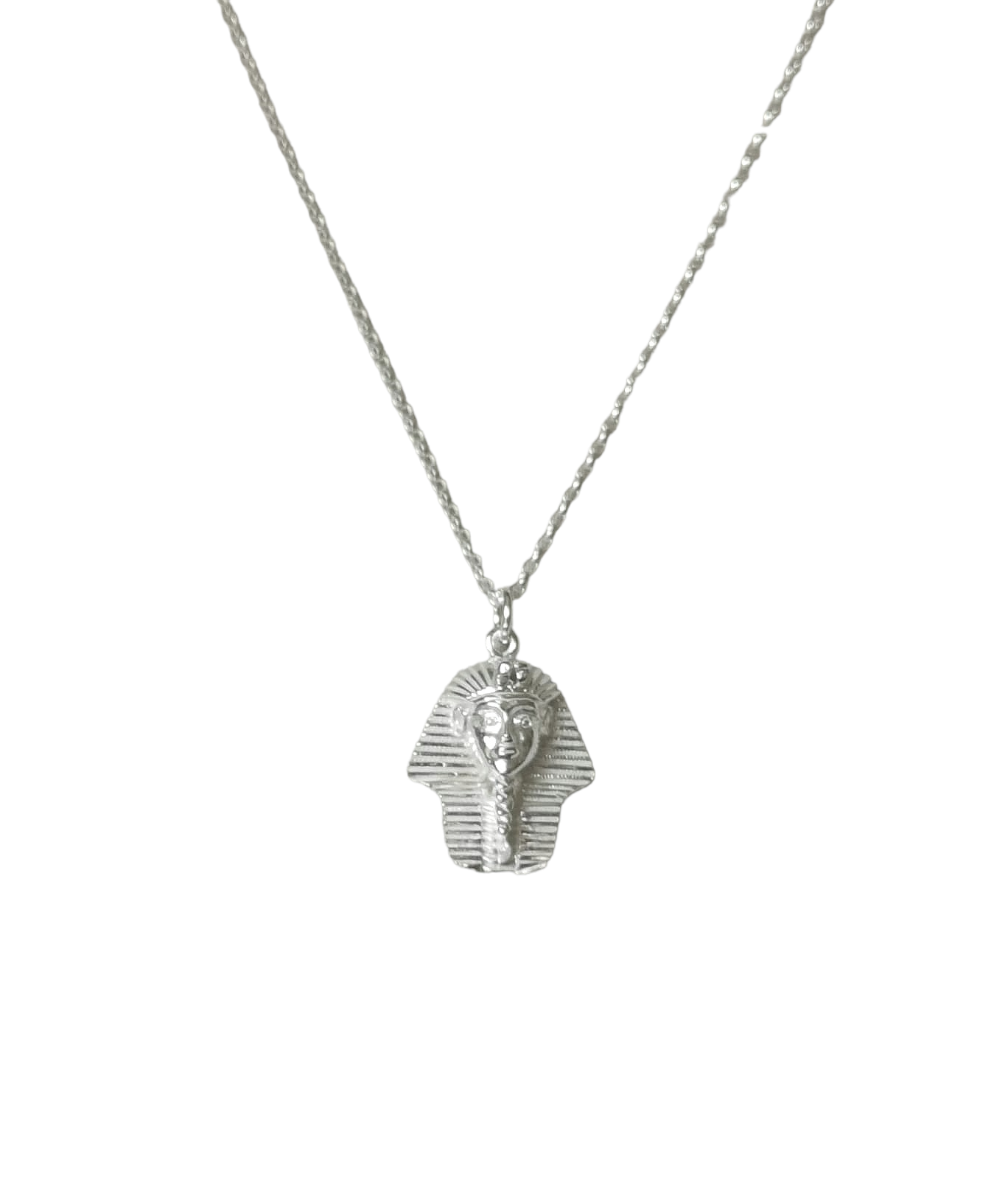 Men's King Tutankhamun Sterling Silver Pendant King Tut Pharoh Symbol of Egypt