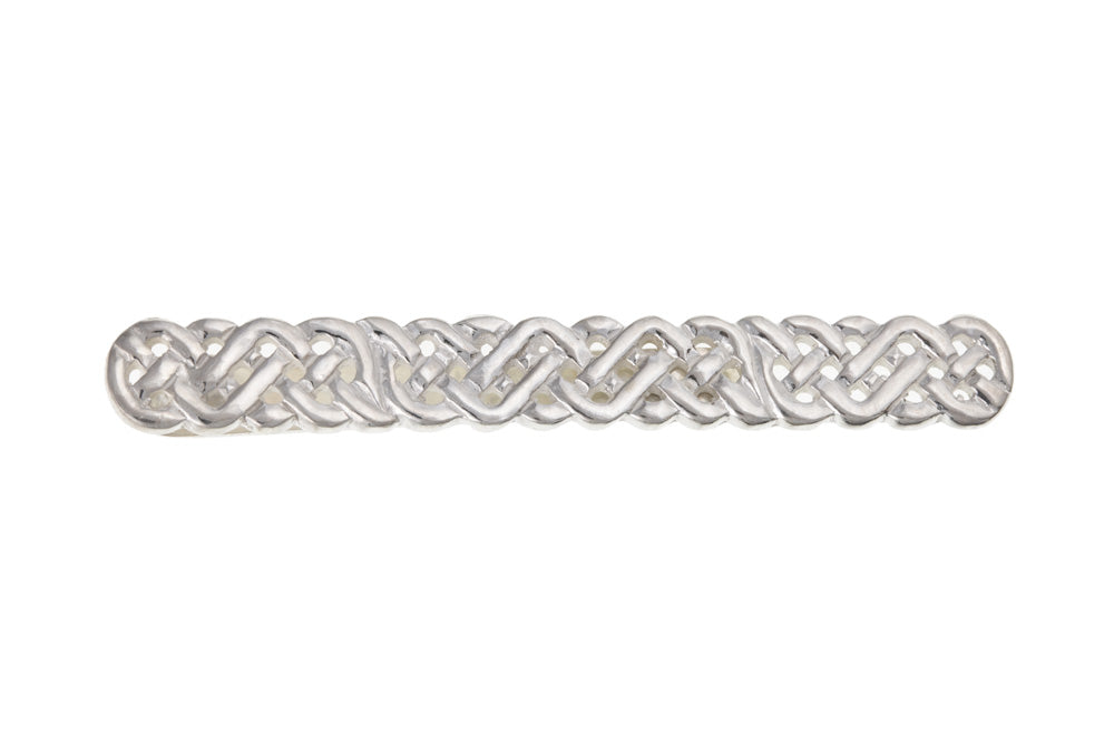 Men's Solid Sterling Silver Celtic Design Tie Slide Gift For Him Tie Pin
