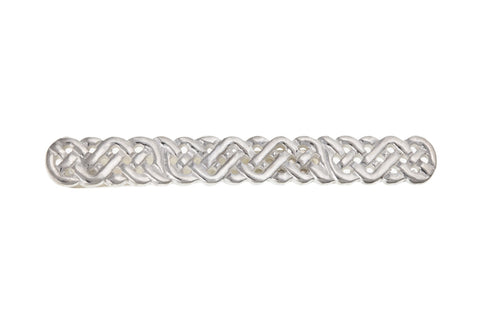 Men's Solid Sterling Silver Celtic Design Tie Slide Gift For Him Tie Pin