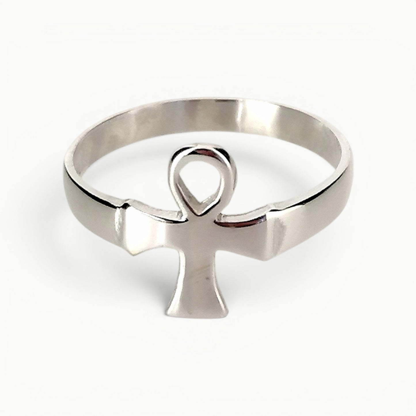 Sterling Silver Ankh Cross Ring