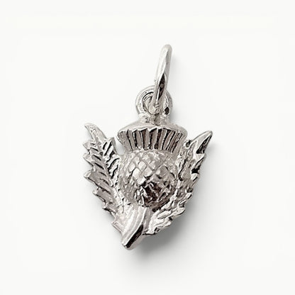 Scottish Thistle Pendant Sterling Silver