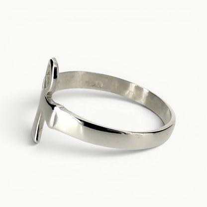 Sterling Silver Ankh Cross Ring