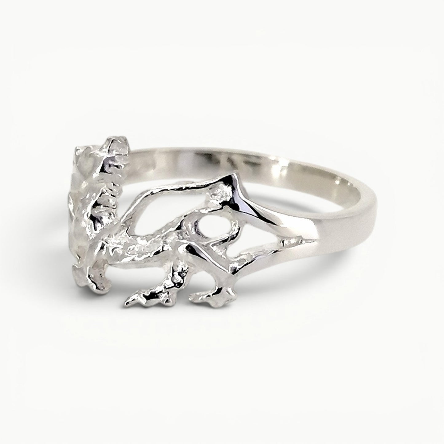 Sterling Silver Welsh Dragon Ring