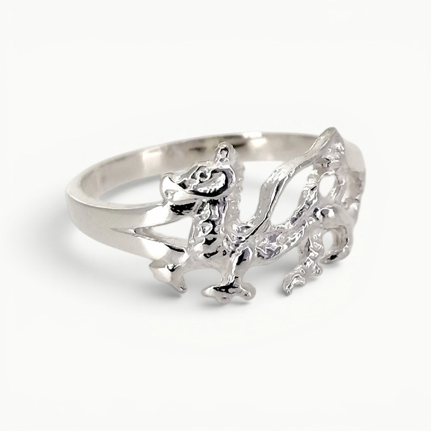 Sterling Silver Welsh Dragon Ring
