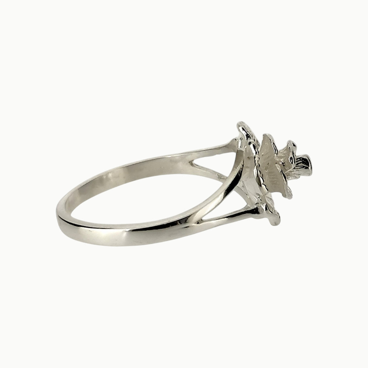 Sterling Silver English Rose Ring