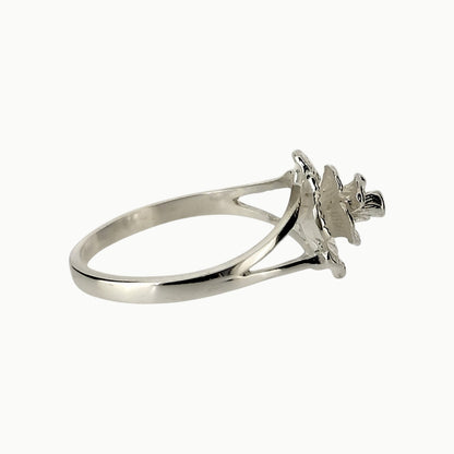 Sterling Silver English Rose Ring