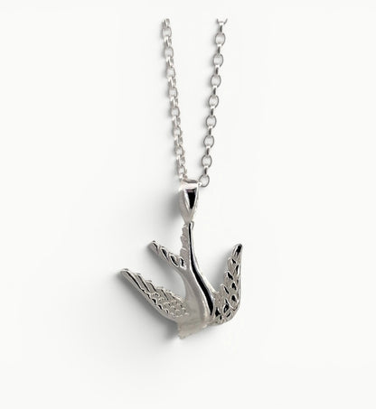 Swallow Pendant Sterling Silver