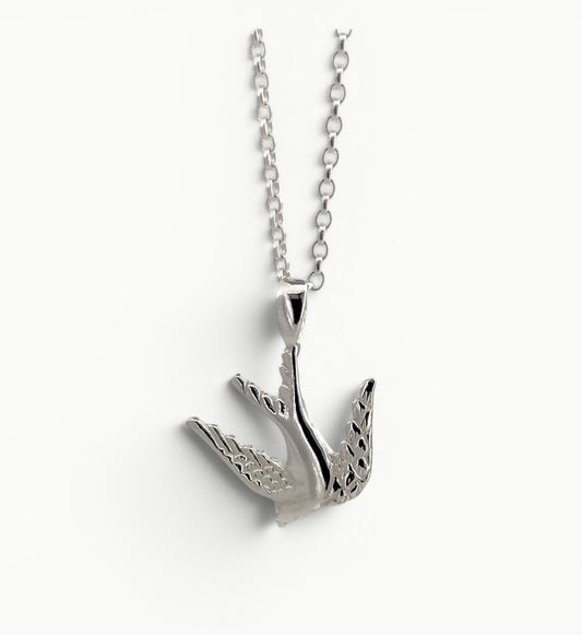 Swallow Pendant Sterling Silver