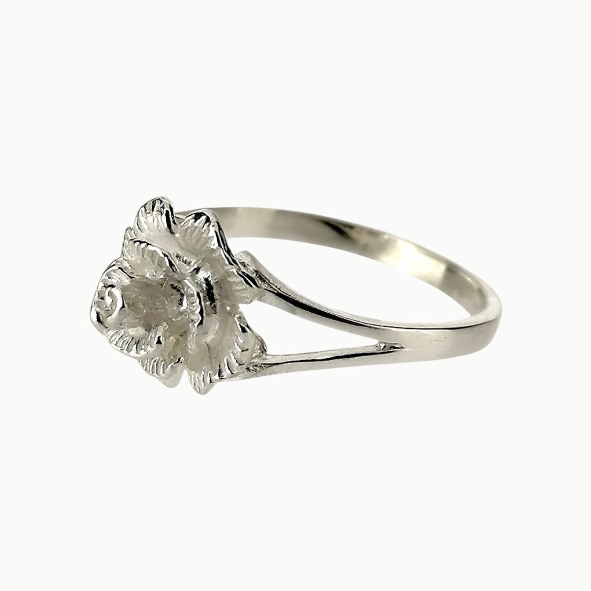 Sterling Silver English Rose Ring