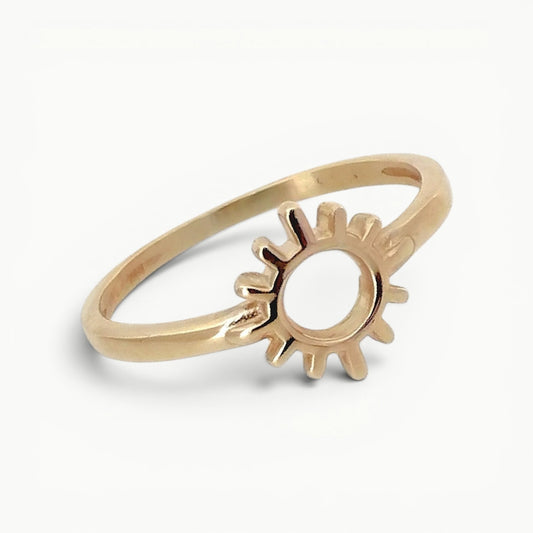 Sun Ring 9ct Yellow Gold