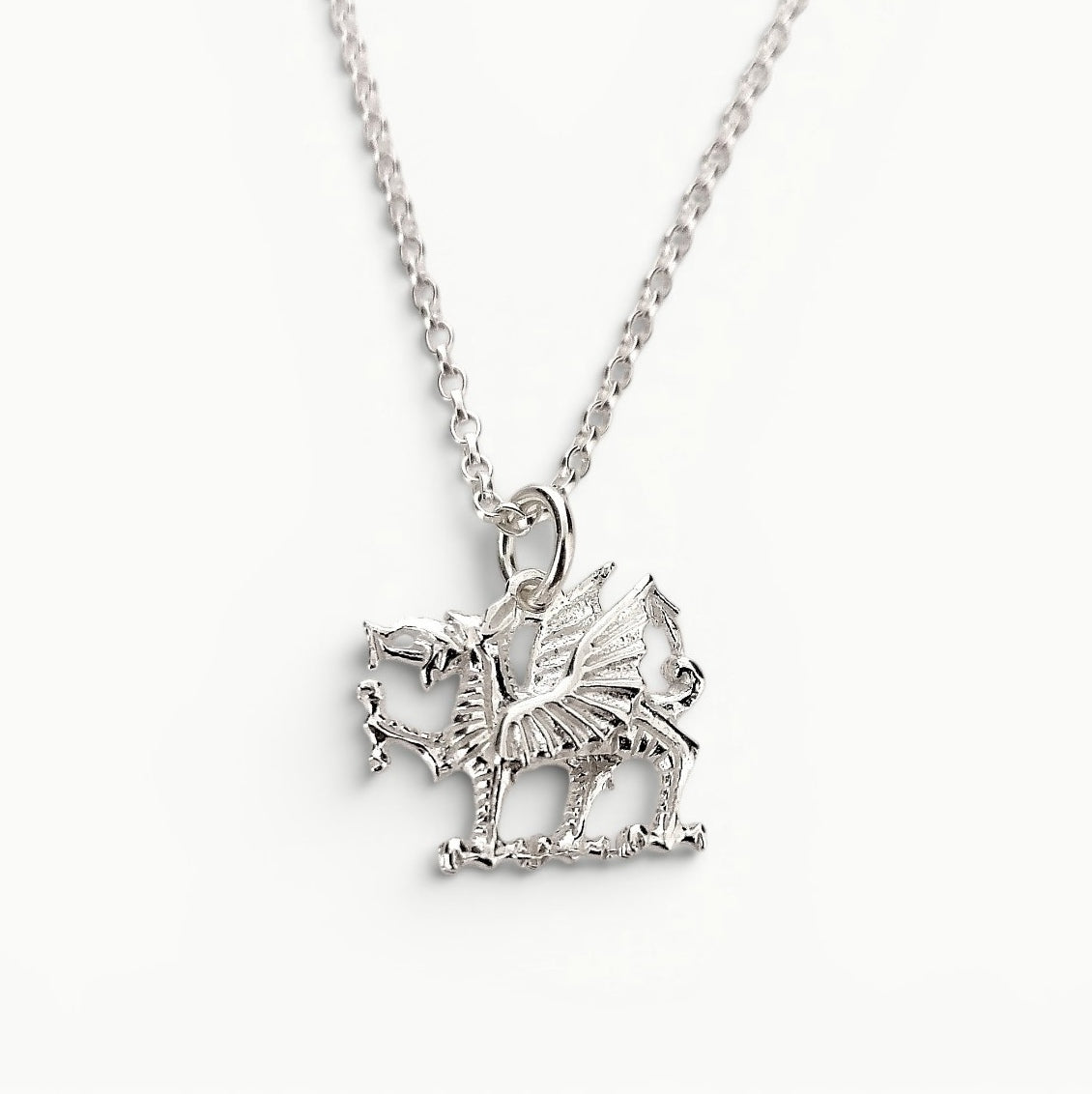 Welsh Dragon Pendant Sterling Silver