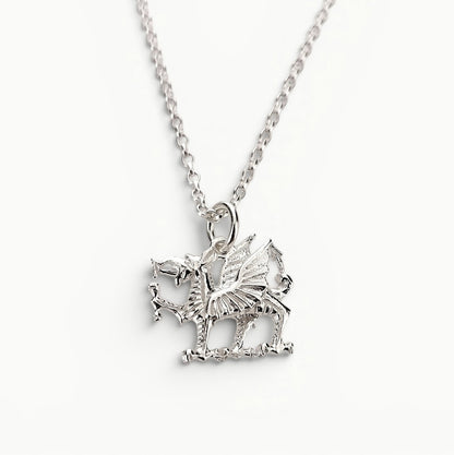 Welsh Dragon Pendant Sterling Silver