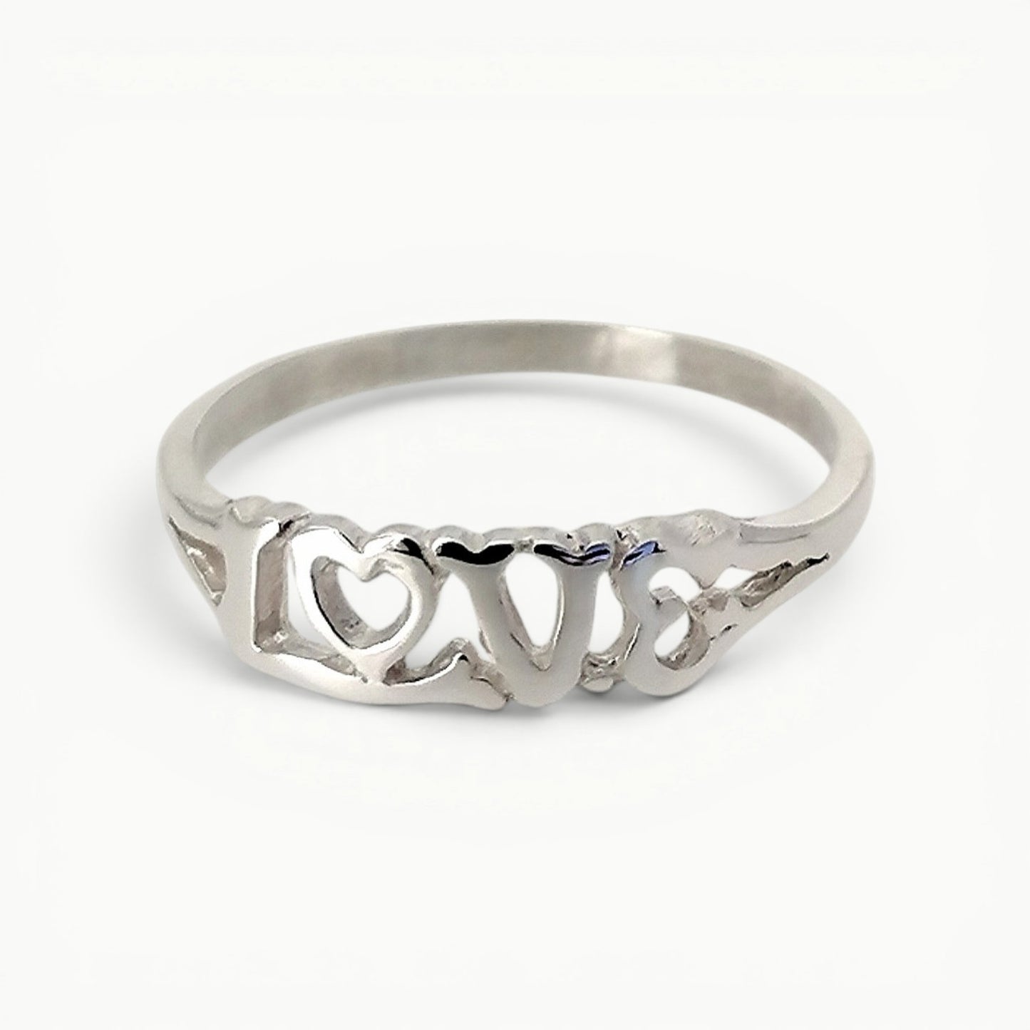 Sterling Silver Love Ring