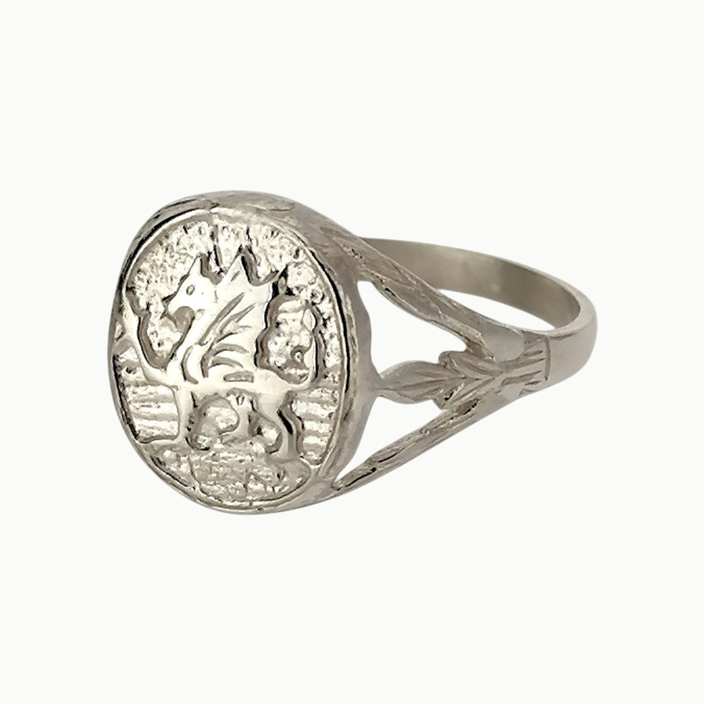 Men's Welsh Dragon Ring Sterling Silver