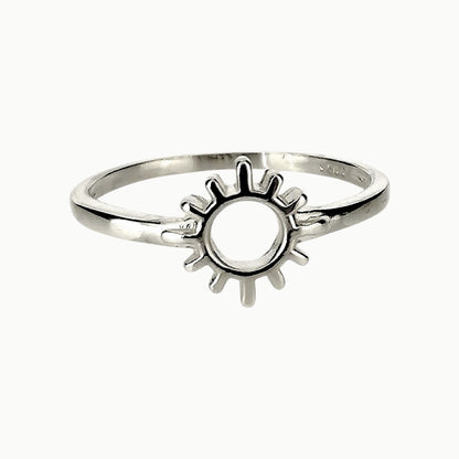 Sun Ring Sterling Silver