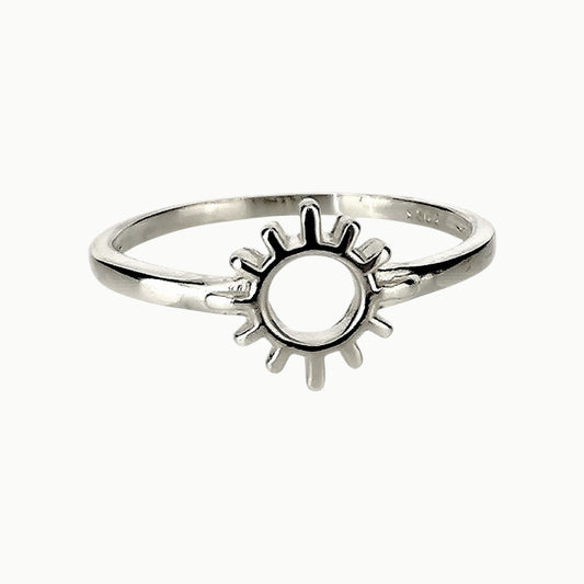 Sun Ring Sterling Silver