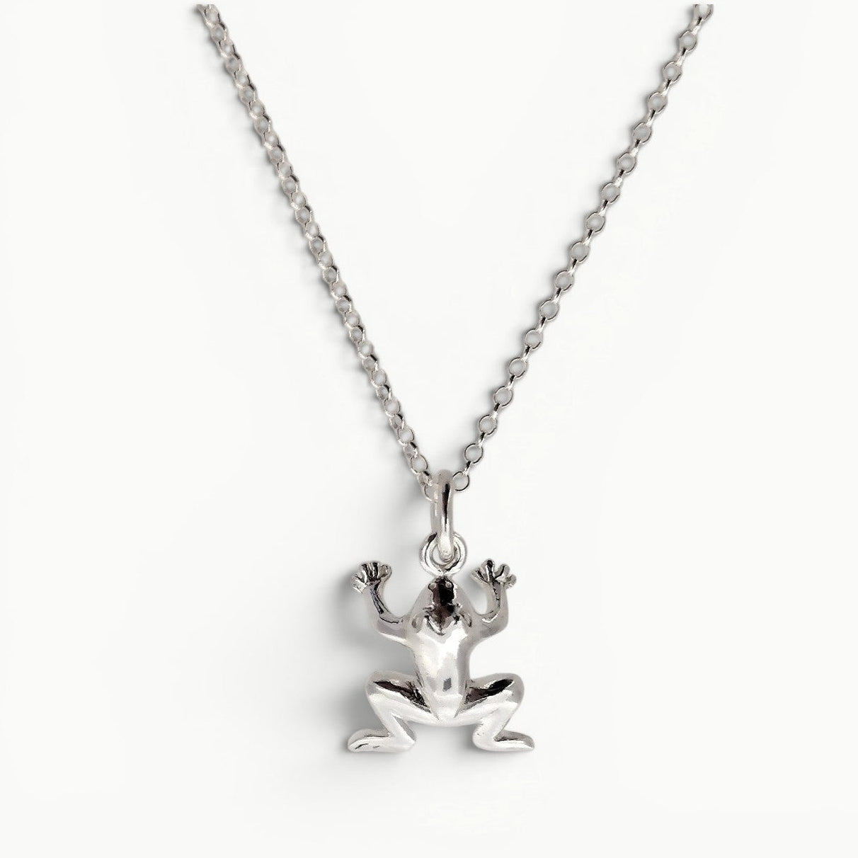 Frog Pendant Sterling Silver
