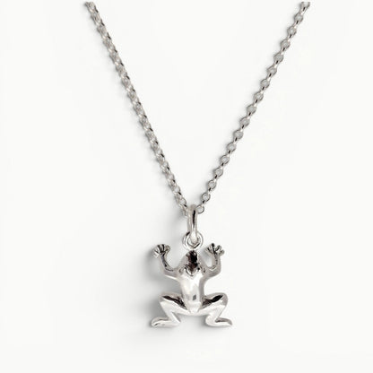 Frog Pendant Sterling Silver