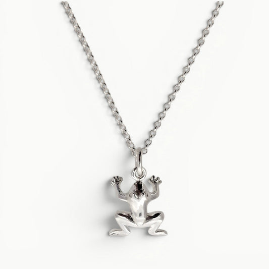 Frog Pendant Sterling Silver