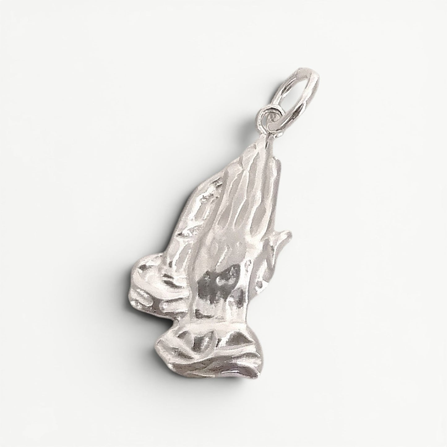Praying Hands Pendant Sterling Silver