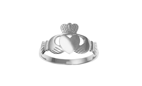 Irish Claddagh Engagement Ring 925 Sterling Silver Love Loyalty Friendship Ladies