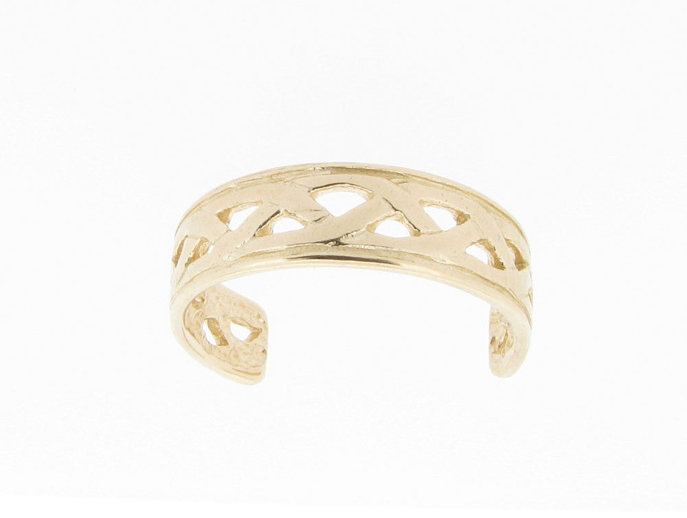 9ct Yellow Gold Celtic Design Toe Ring Ethically Made Jewelry Eco Friendly Eco Gold