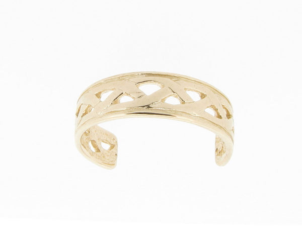 9ct Yellow Gold Celtic Design Toe Ring Ethically Made Jewelry Eco Friendly Eco Gold