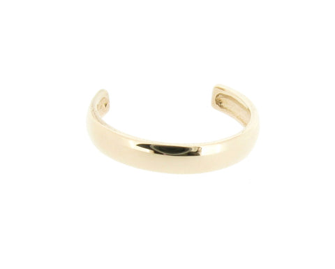 Solid 9ct Yellow Gold Adjustable Plain Band Toe Ring Eco Gold Eco Friendly Jewellery