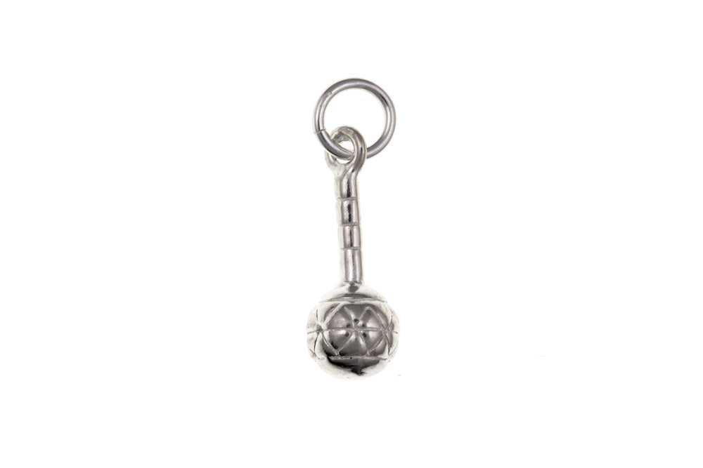 Baby Rattle Charms Solid Sterling Silver