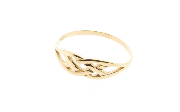 Celtic Infinity Knot Design Ring 9ct Yellow Gold