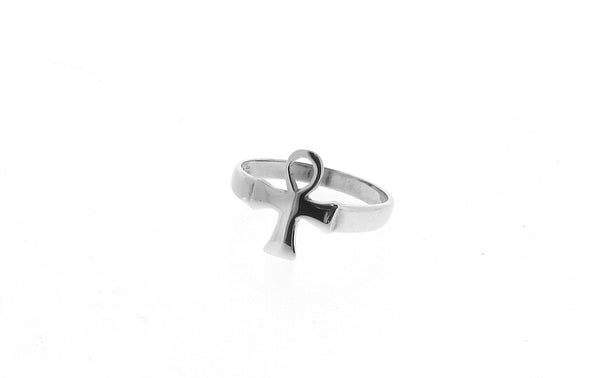 Sterling Silver Ankh Cross Ring